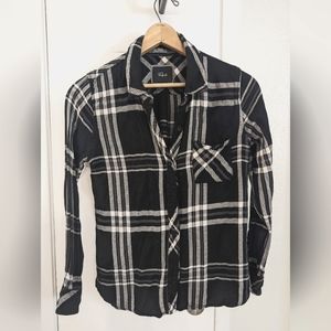 For Sandy COPY - Rails black and white medium flannel